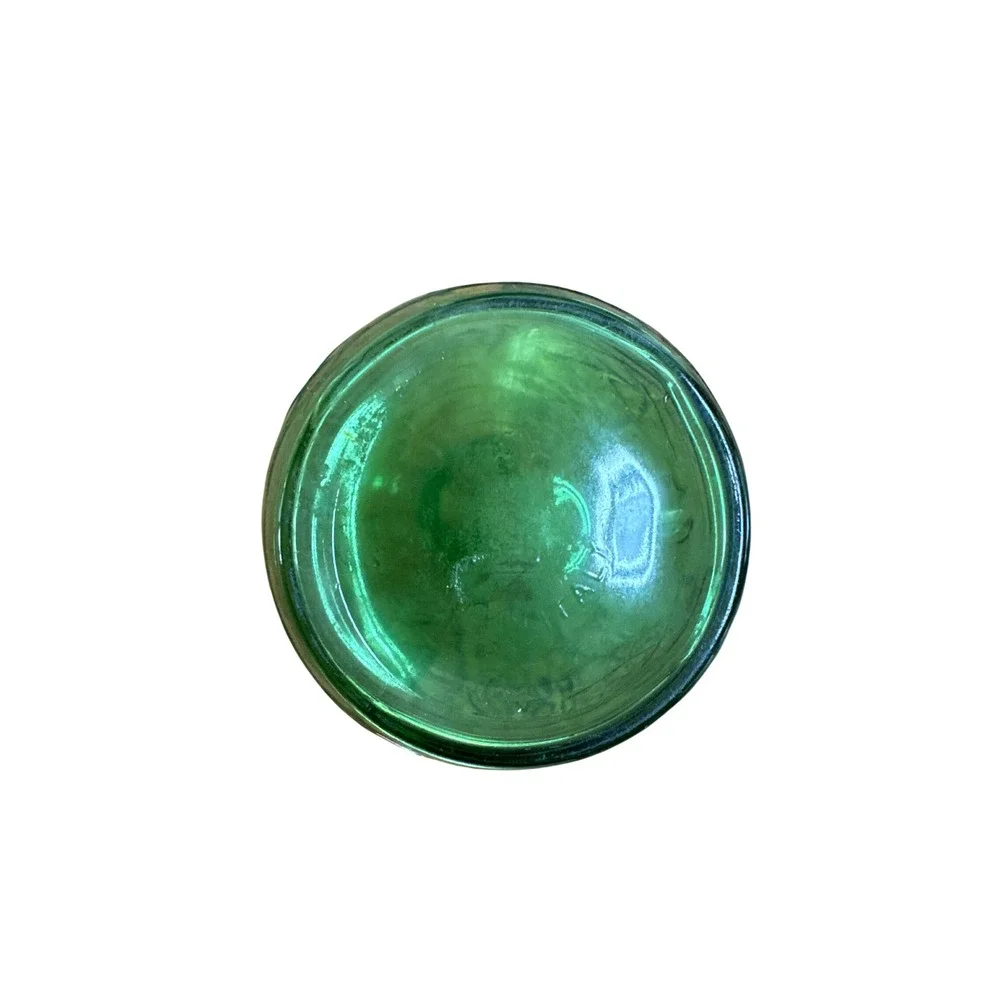 Vintage Italian‎ Green Glass Star Moon Celestial Decanter Vase Made in Italy 5